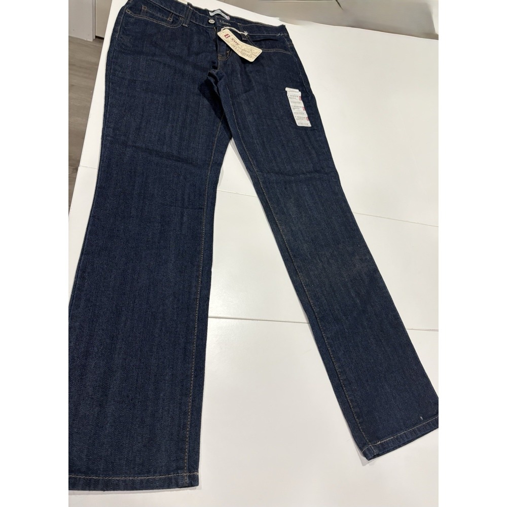 Levy's 505 Straight Leg Strech Misses Jeans Dark wash size 8 Medium NWT